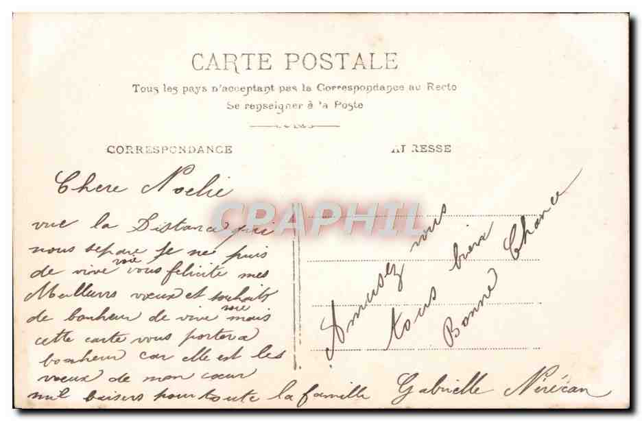 Femme en couronne de fleurs — 'Le porte Bonheur' — Éditeur WING, n° 100 — Reverso