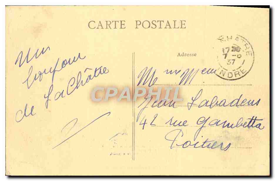 CPA Les epouseux du Berry Folklore  — Verso