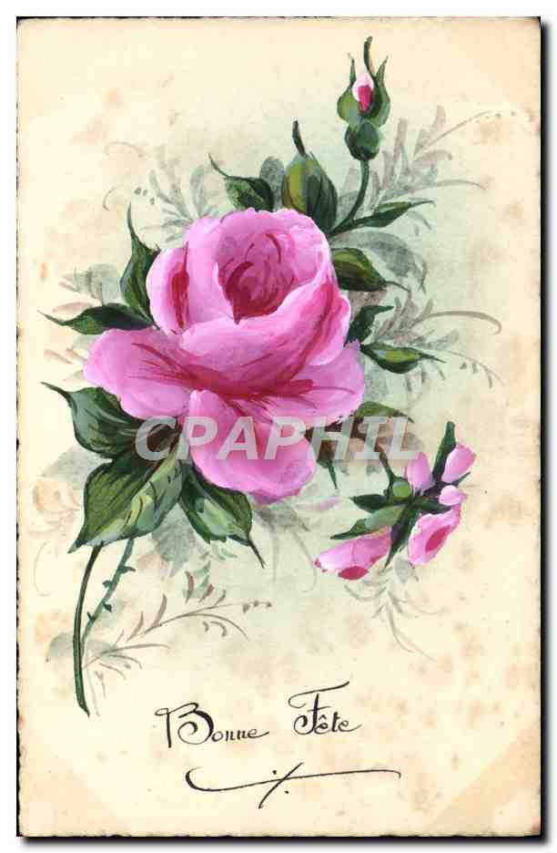 CPA Fantaisie Fleurs