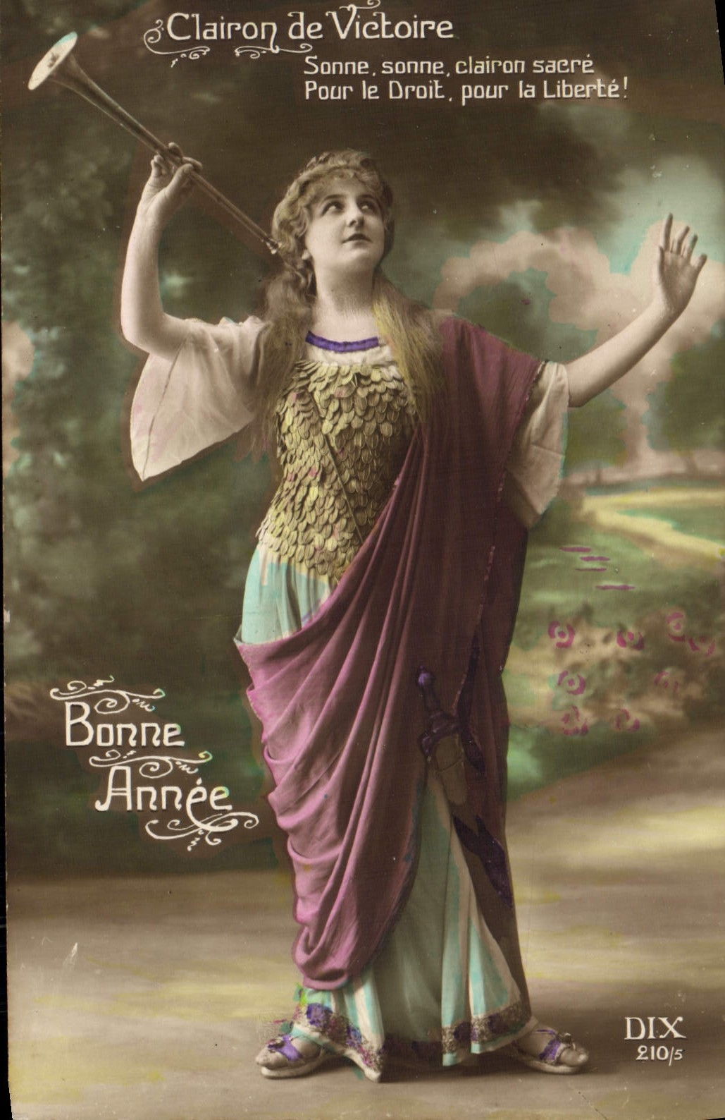 Clairon de Victoire — Sujet patriotique — Éditeur DIX, n° 10/5