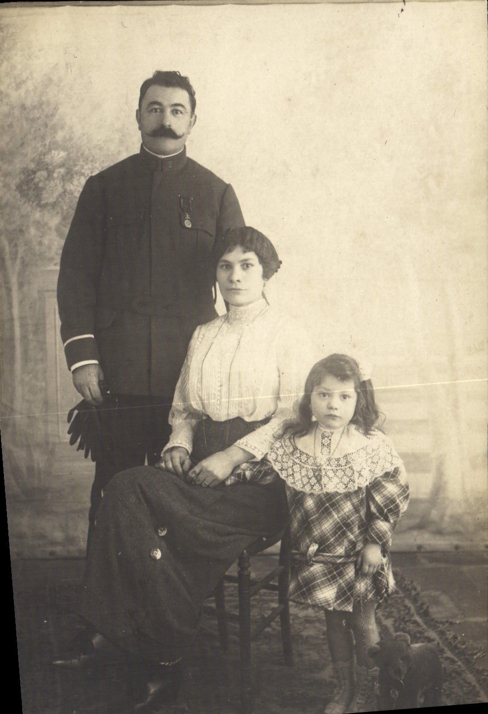 CARTE PHOTO Beziers Soldat militaria