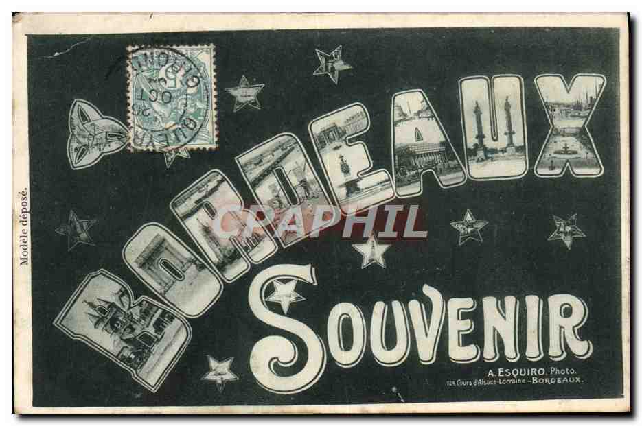 CPA Bordeaux Souvenir
