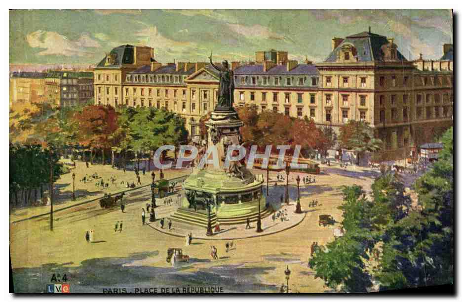 CPA Paris Place De La Republique