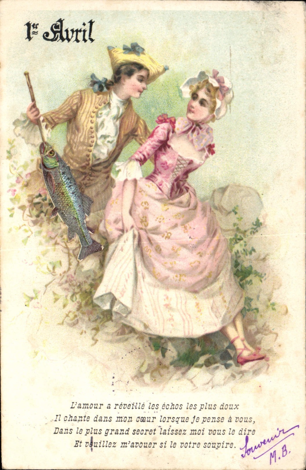 1er Avril — Poème d'amour — Souvenir M.B.