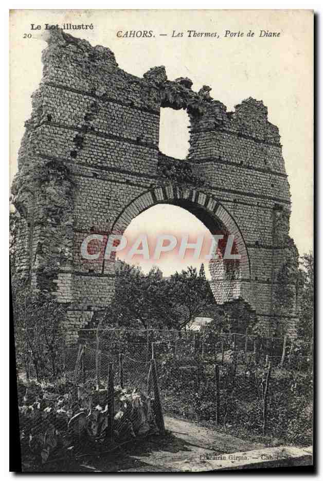 Cahors — Les Thermes, Porte de Diane — Le Lot illustré, n°20