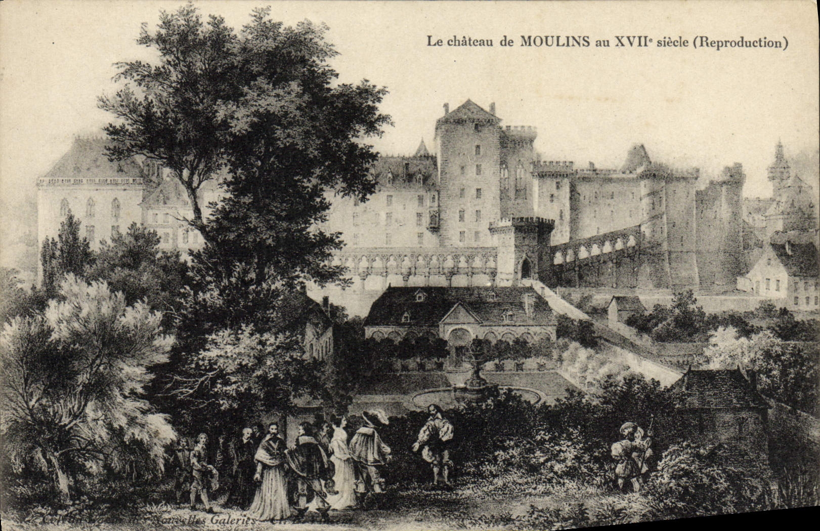 CPA Le Chateau De Moulins Au 17eme Siecle