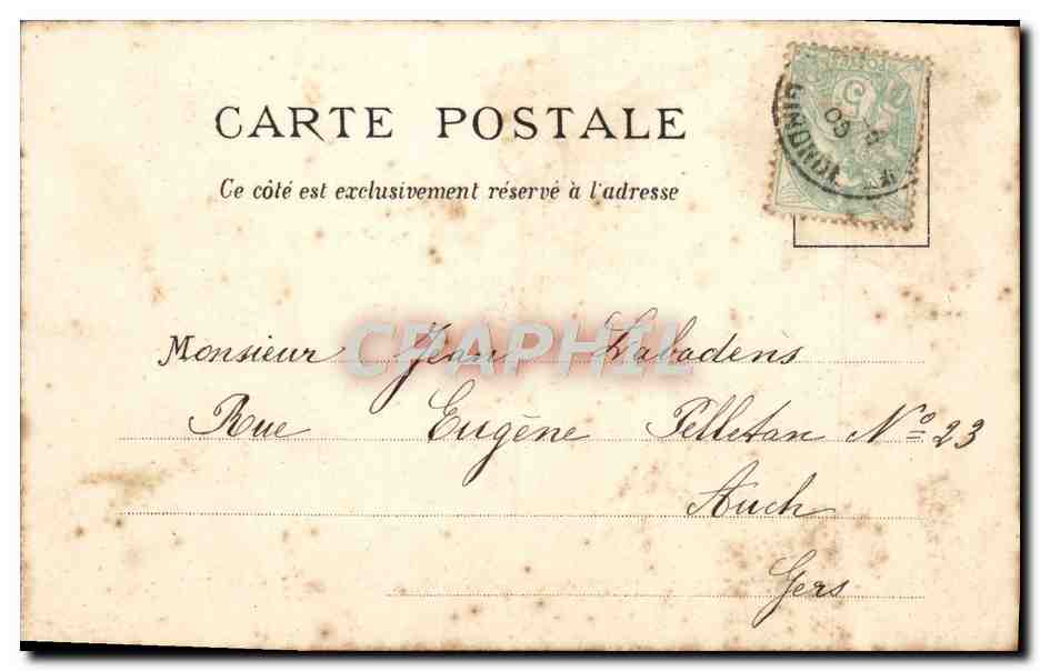 CPA Bordeaux Museum D'Histoire Naturelle au jardin public  — Verso