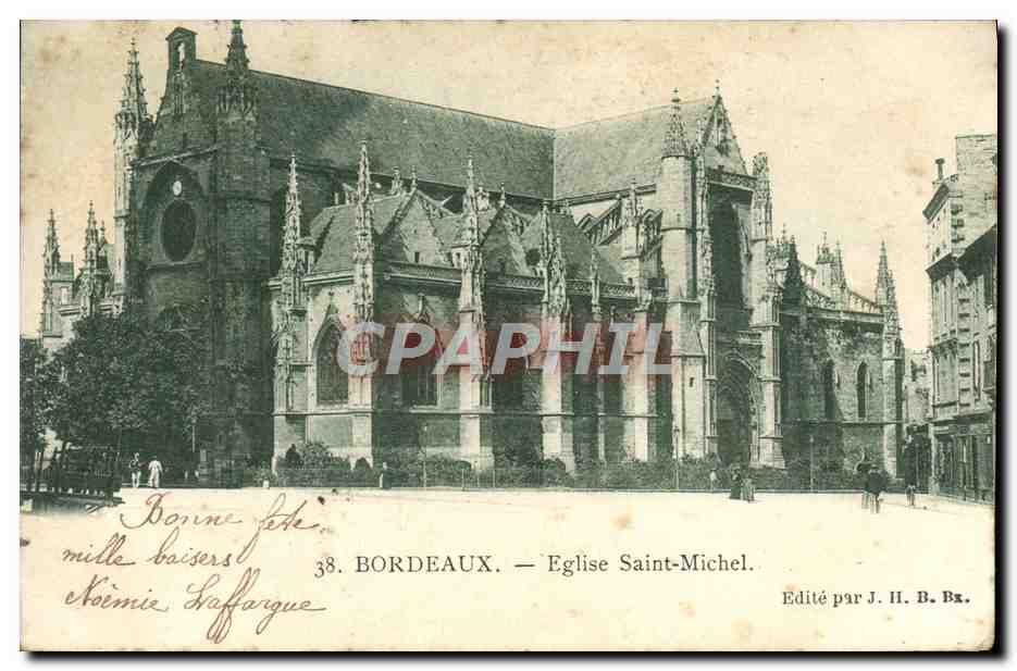 CPA Bordeaux Eglise Saint Michel