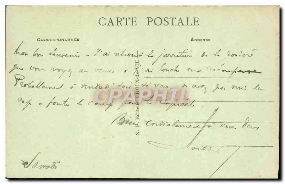 St-Gilles-Croix-de-Vie (Vendée) — mujer en traje de playa con texto humorístico — N.P. Editor — Reverso