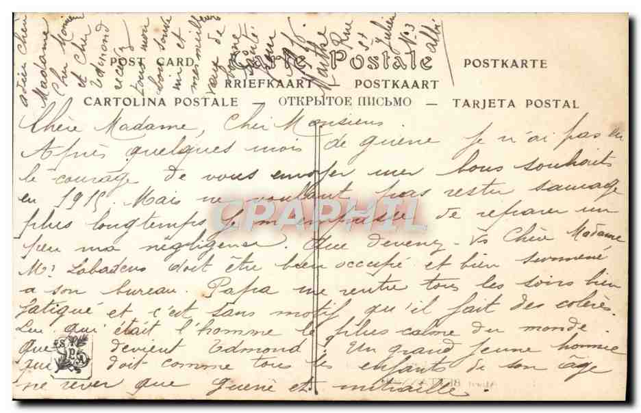 CPA Salons De Paris Albert Bettannier L'Oixeau De France — Verso