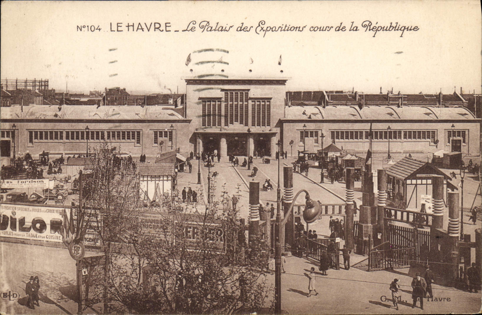 CPA Le Havre Le Palais des expositions cours de la Republique