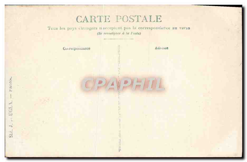 CARTE PHOTO Biarritz  — Verso