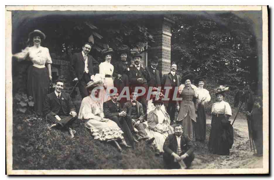 CARTE PHOTO Famille 