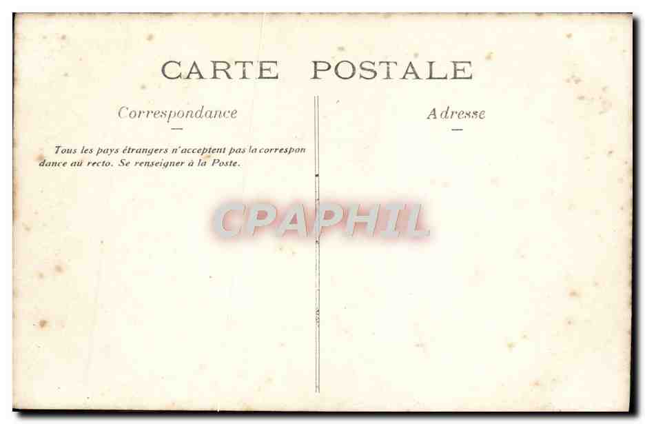 CARTE PHOTO Famille  — Verso