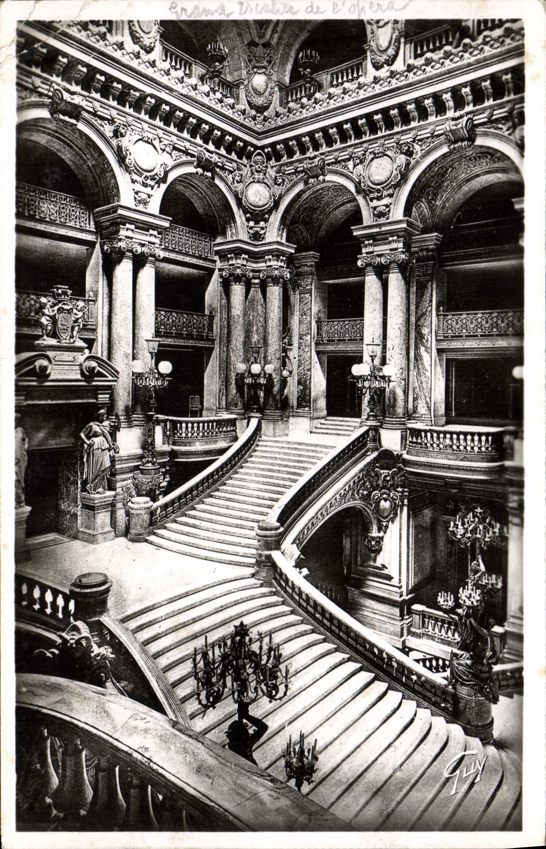 CPA Paris Escalier de l'opera