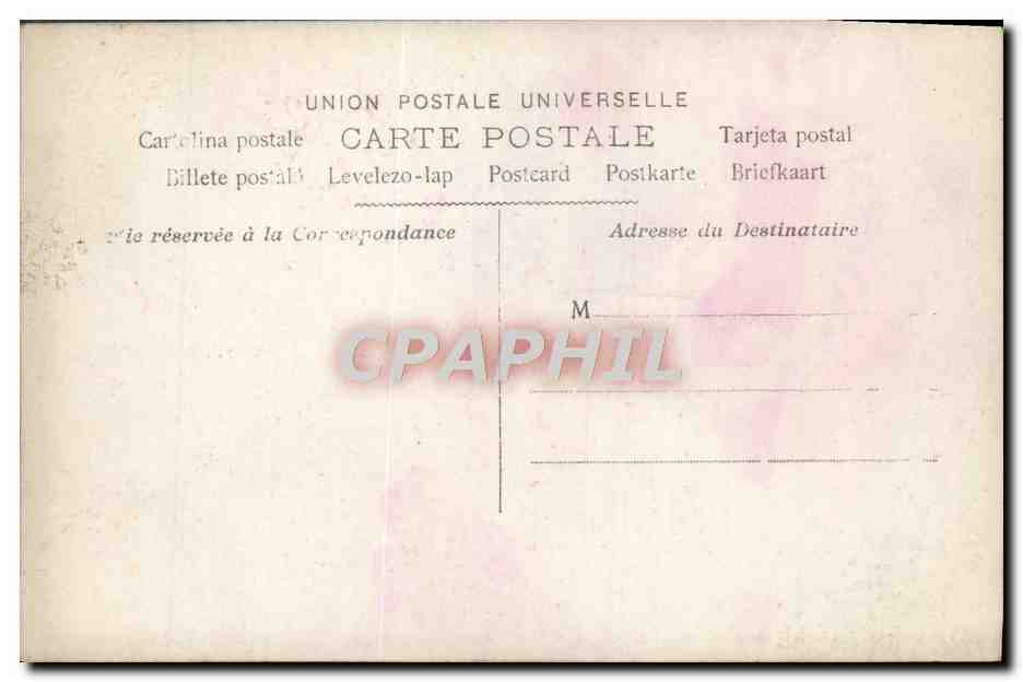 CPA Fantaisie Enfant Poisson — Rückseite