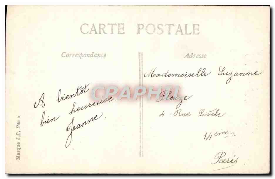 CPA Fantaisie Enfant — Rückseite