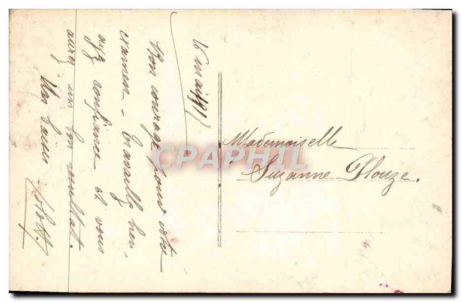 CPA Fantaisie Femme — Verso