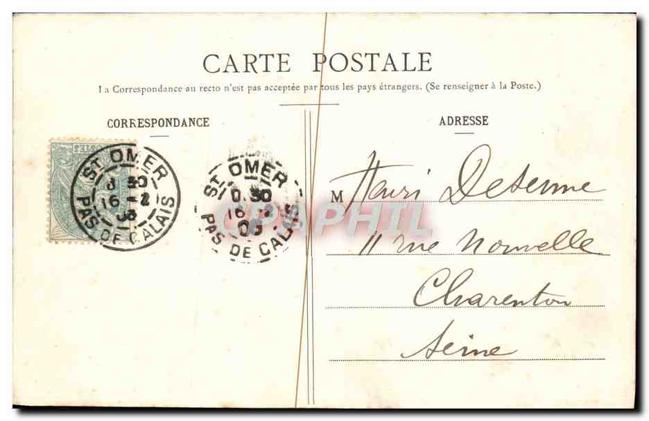 CPA Fantaisie Enfant — Rückseite