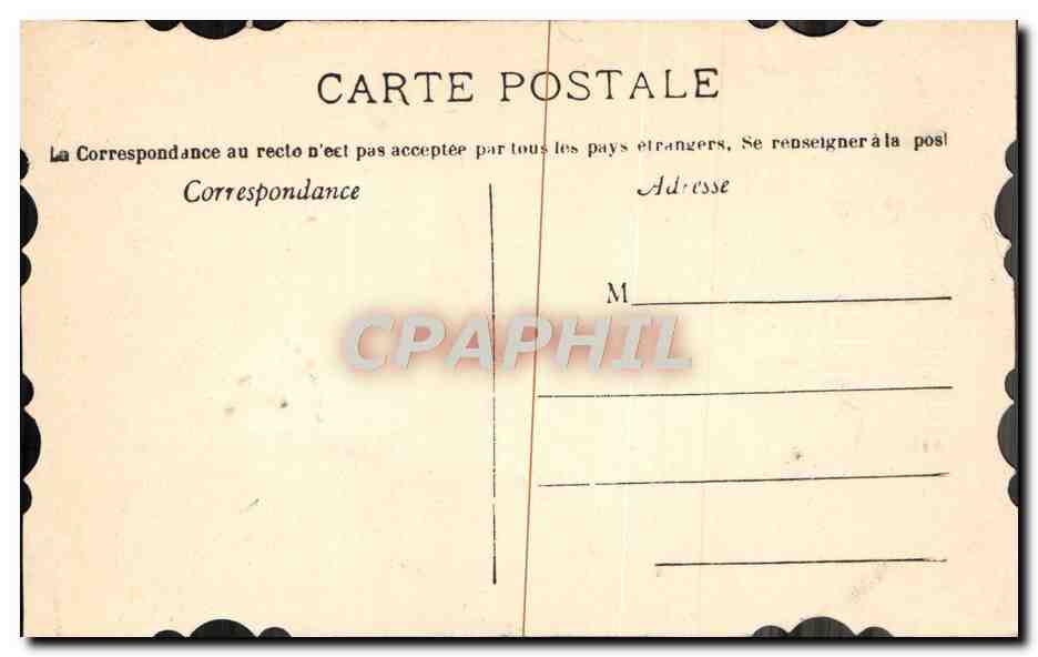 CPA Fantaisie Fleurs — Verso