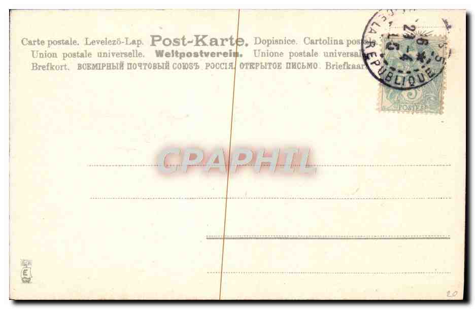 CPA Fantaisie Fleurs Muguet — Rückseite