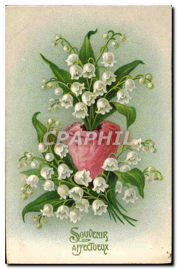 CPA Fantaisie Fleurs Muguet