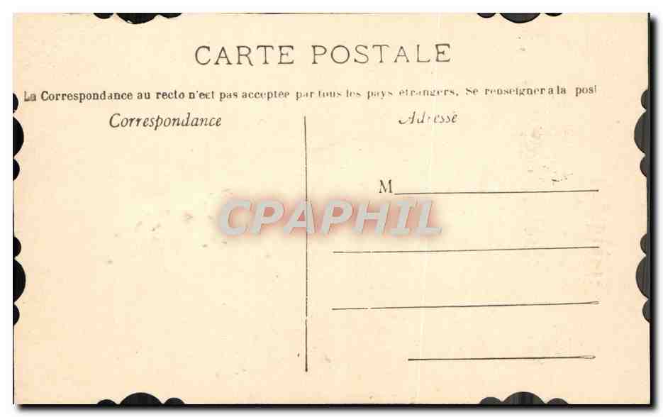 CPA Fantaisie Fleurs — Verso