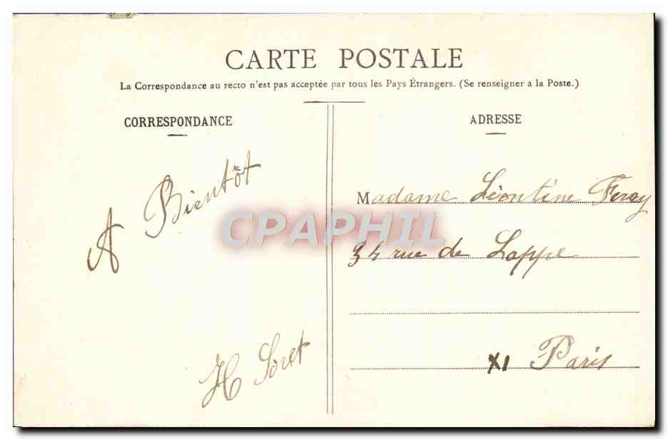 CPA Fantaisie Fleurs Souvenir de Soissons Monument eleve a la memoire de la defense de Soissons Militaria  — Rückseite