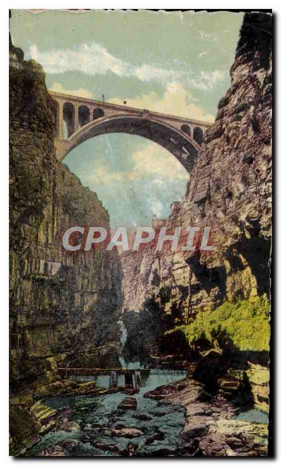 CPA Constantine Pont Sidi Rached Pris Du Fond Des Gorges