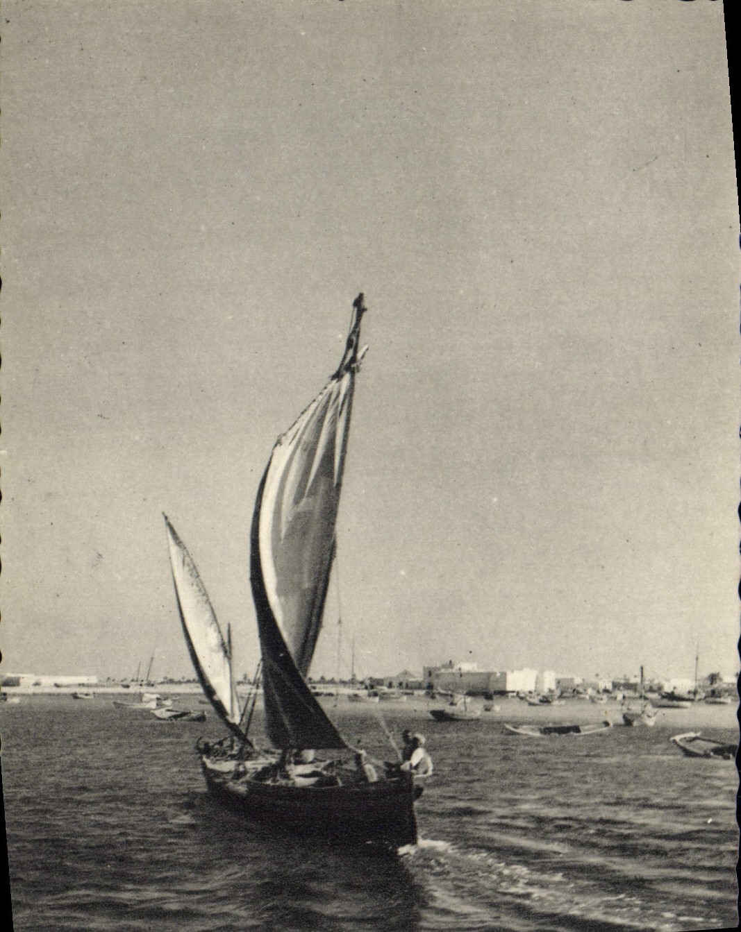 CPA Djerba Le Port D'Adjim Bateau