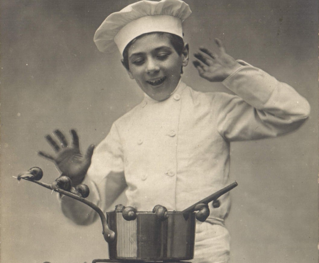CPA Fantaisie Enfant Chef