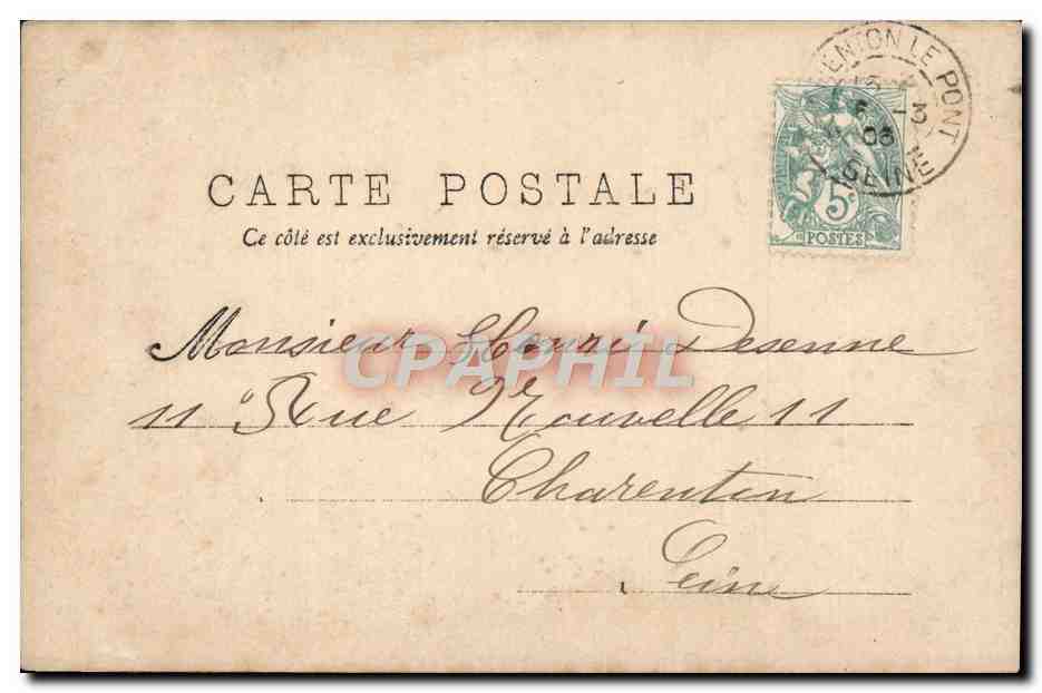 CPA Fantaisie Enfant Chef — Rückseite