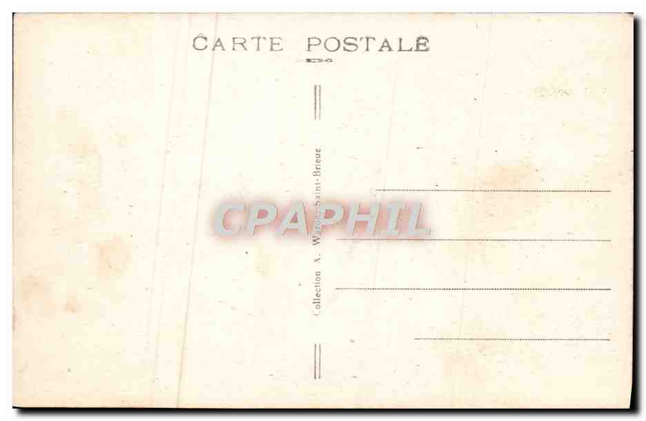 CPA Le Yaudet La Roche Branlante Bretagne — Rückseite