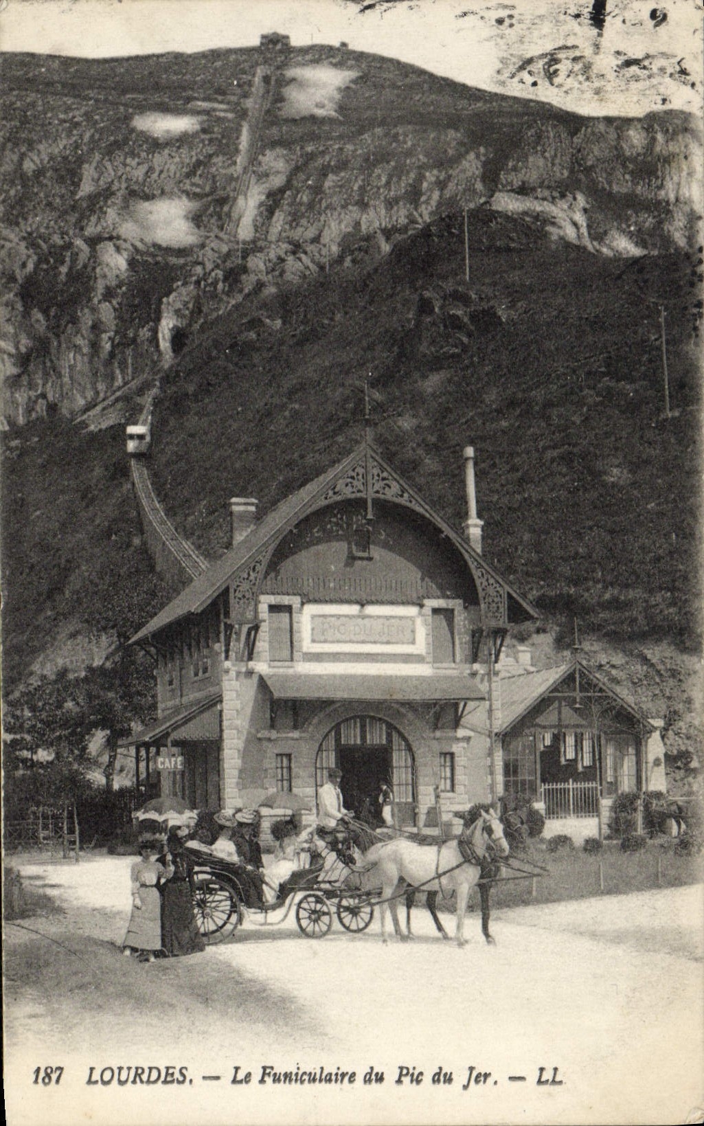 CPA Lourdes Le Funiculaire Du Pic Du Jer