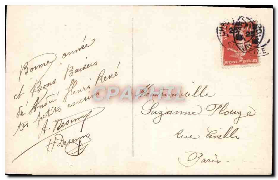 CPA Fantaisie Enfant — Rückseite