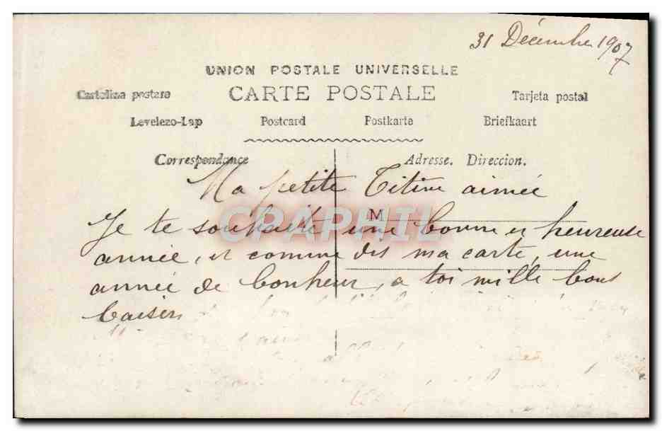 CPA Fantaisie Enfant — Rückseite