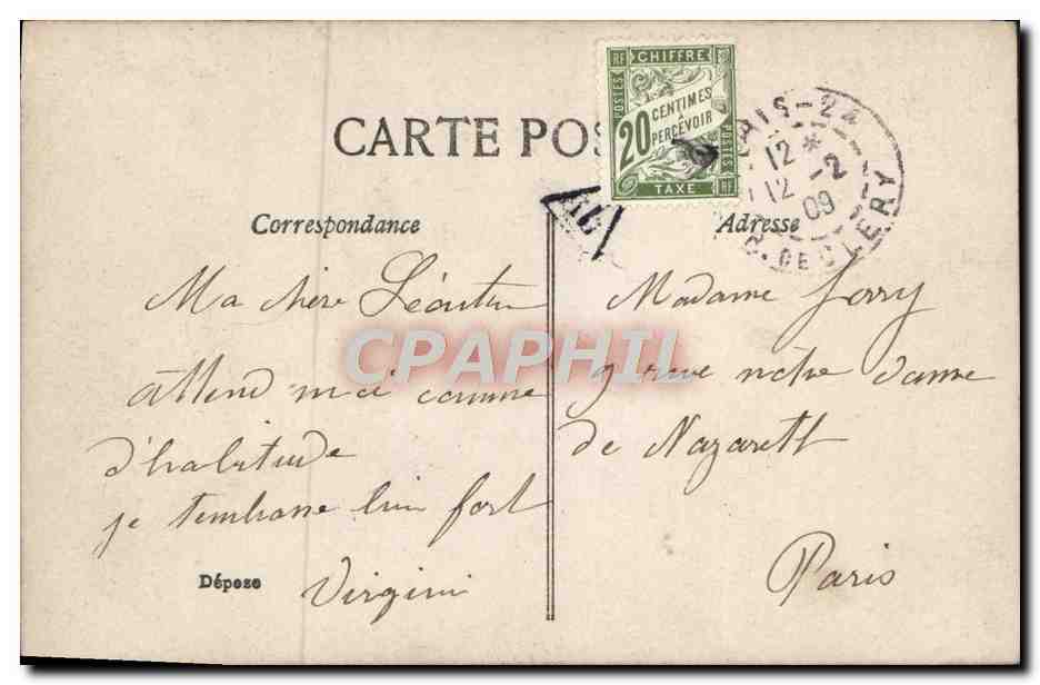 CPA Fantaisie Enfant — Rückseite