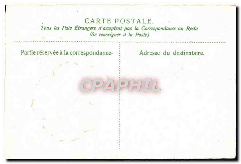 CPA Fantaisie Fleurs — Rückseite