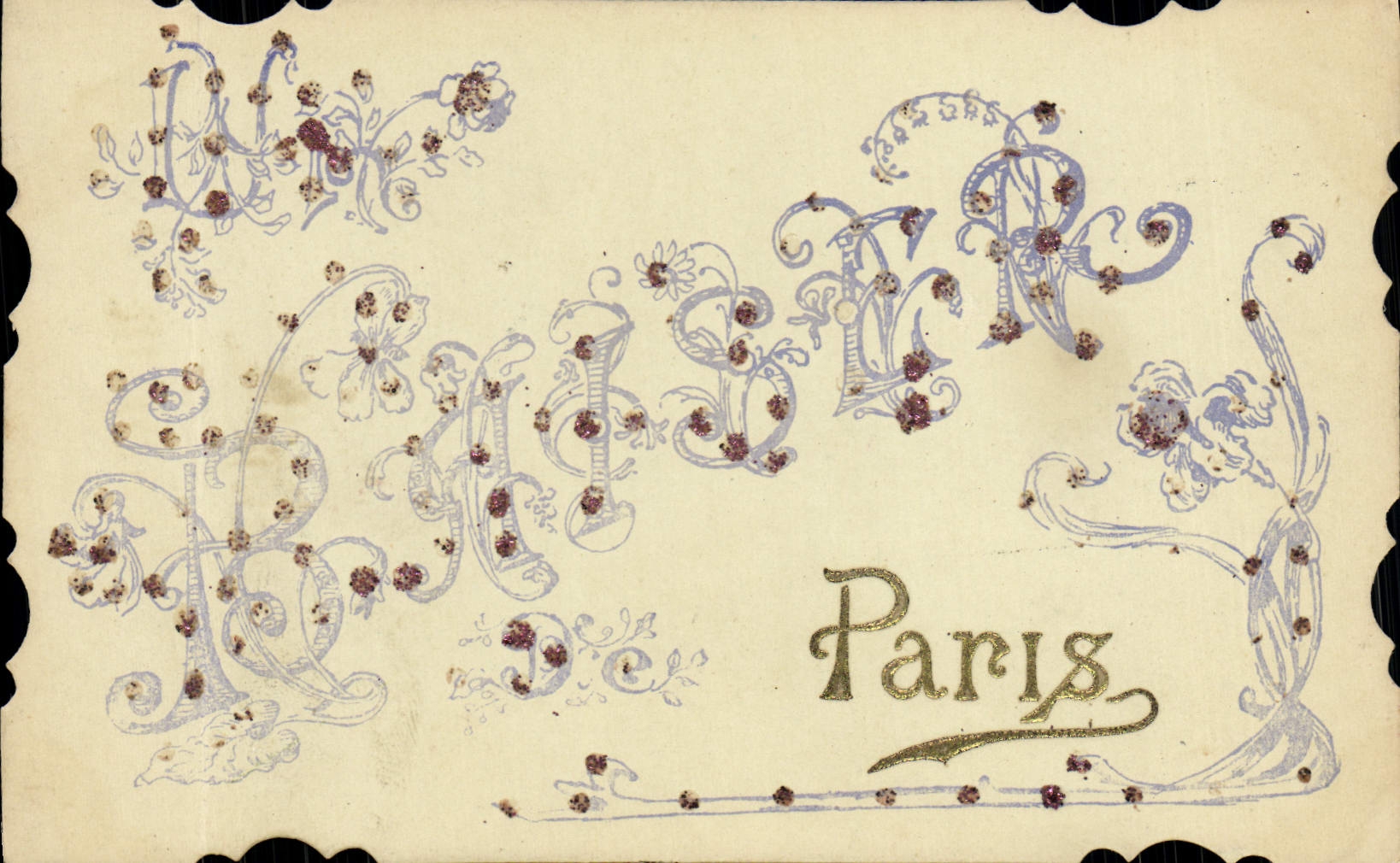 CPA Fantaisie Baiser de Paris