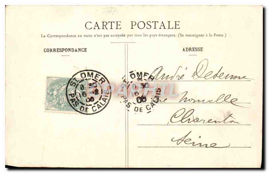 CPA Fantaisie Enfant — Rückseite