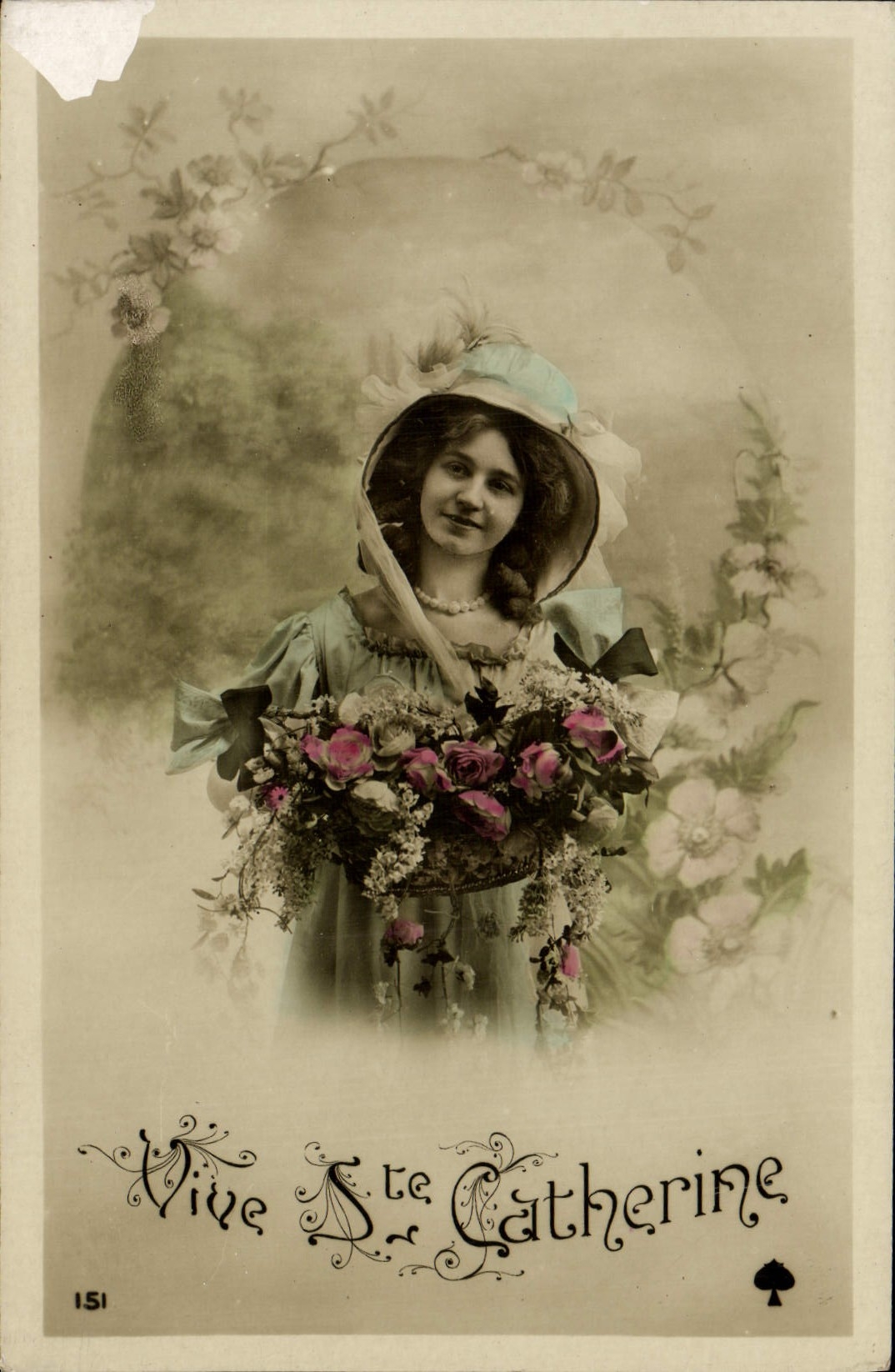 Sainte Catherine — Vierge et martyre — Union Postale Universelle, n° 151
