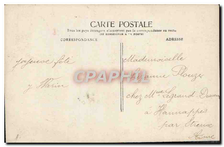 CPA Fantaisie Enfants Aujourdhui Sainte Suzanne — Rückseite