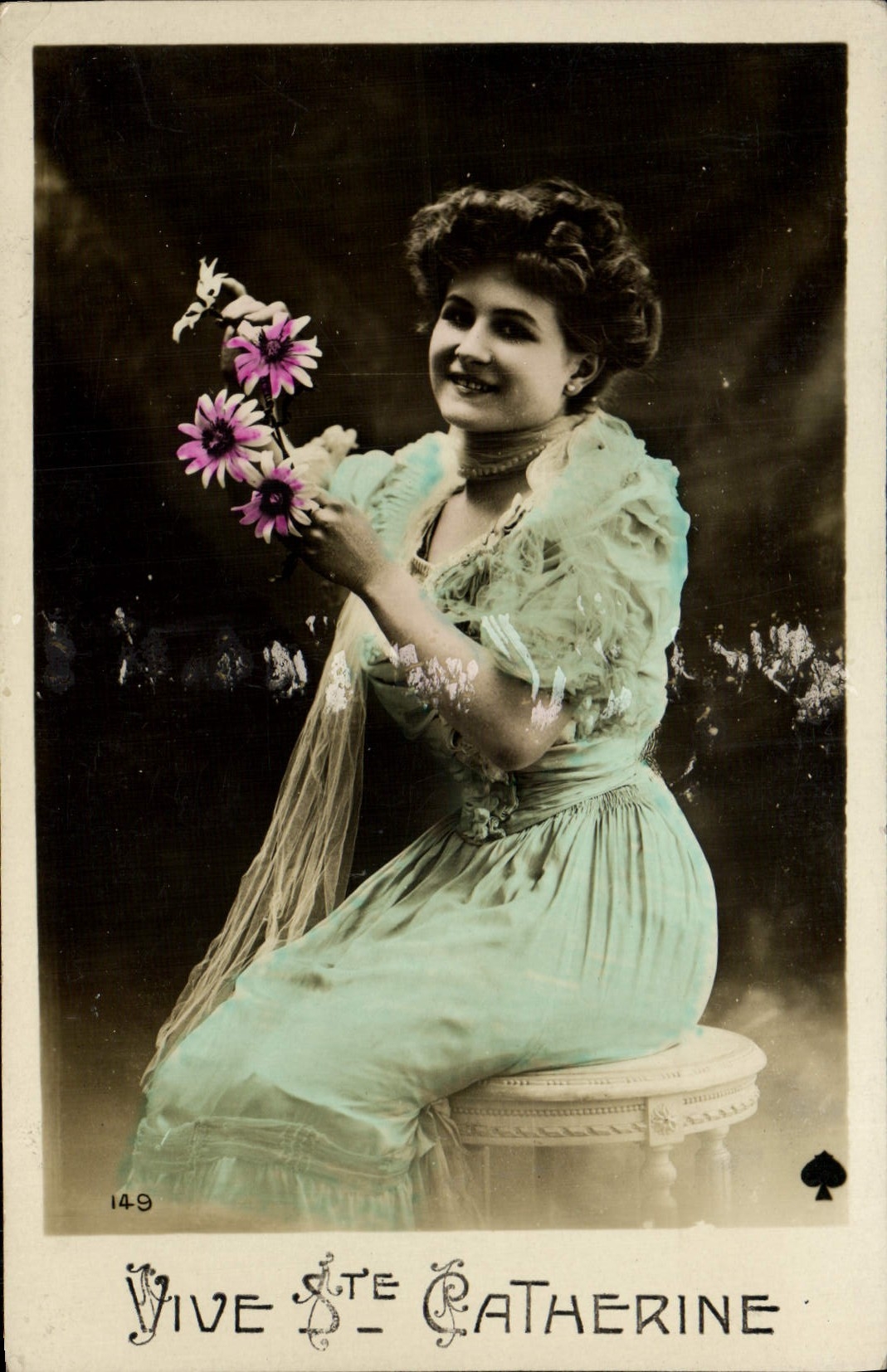 CPA Fantaisie Femme Vive Ste Catherine