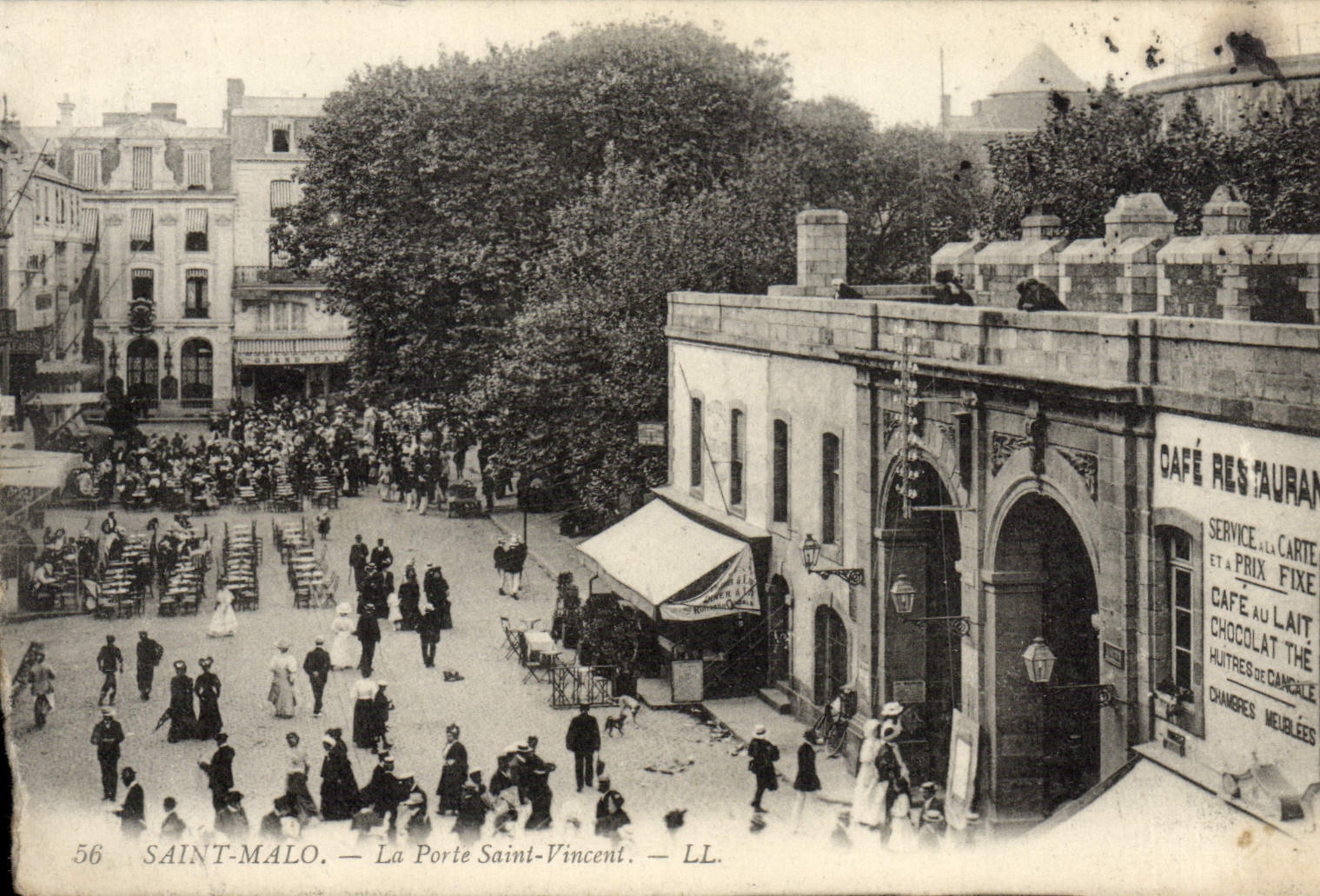 Antike Ansichtskarte Saint Malo La Porte Saint Vincent