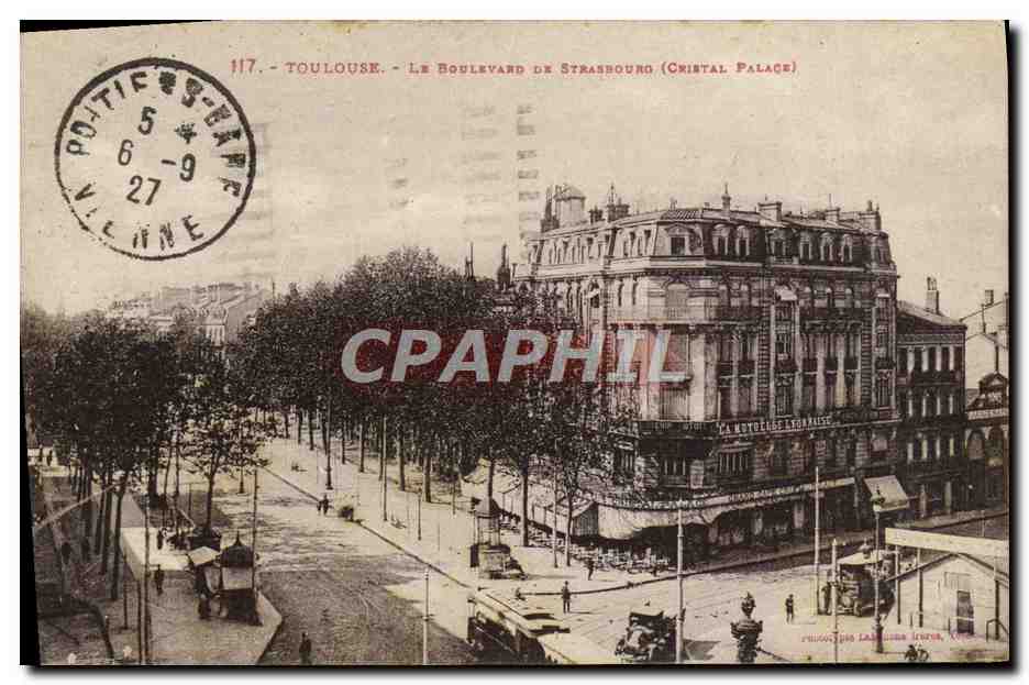 CPA Toulouse La Boulevard De Strabourg Cristal Palace 
