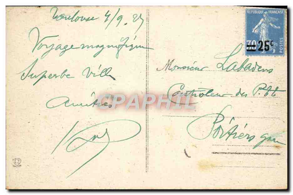 CPA Toulouse La Boulevard De Strabourg Cristal Palace  — Verso
