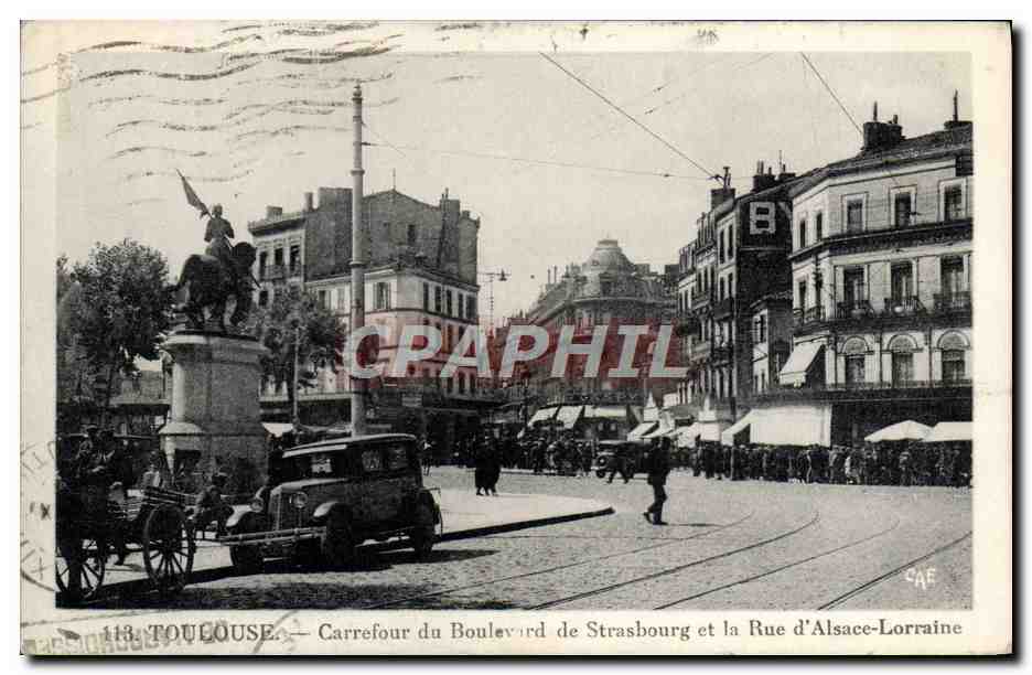 Toulouse — Carrefour du Boulevard de Strasbourg et la Rue d'Alsace-Lorraine — CAE