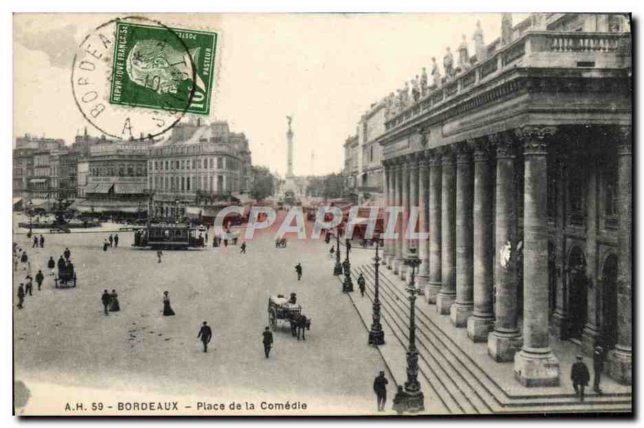 CPA Bordeaux Place De La Comedie