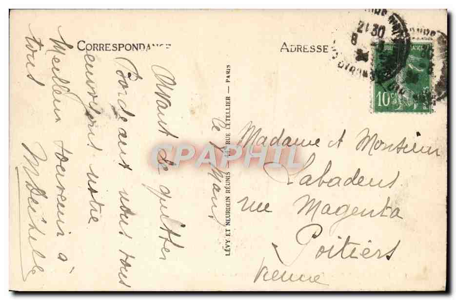 CPA Bordeaux Panorama Et La Garonne — Verso