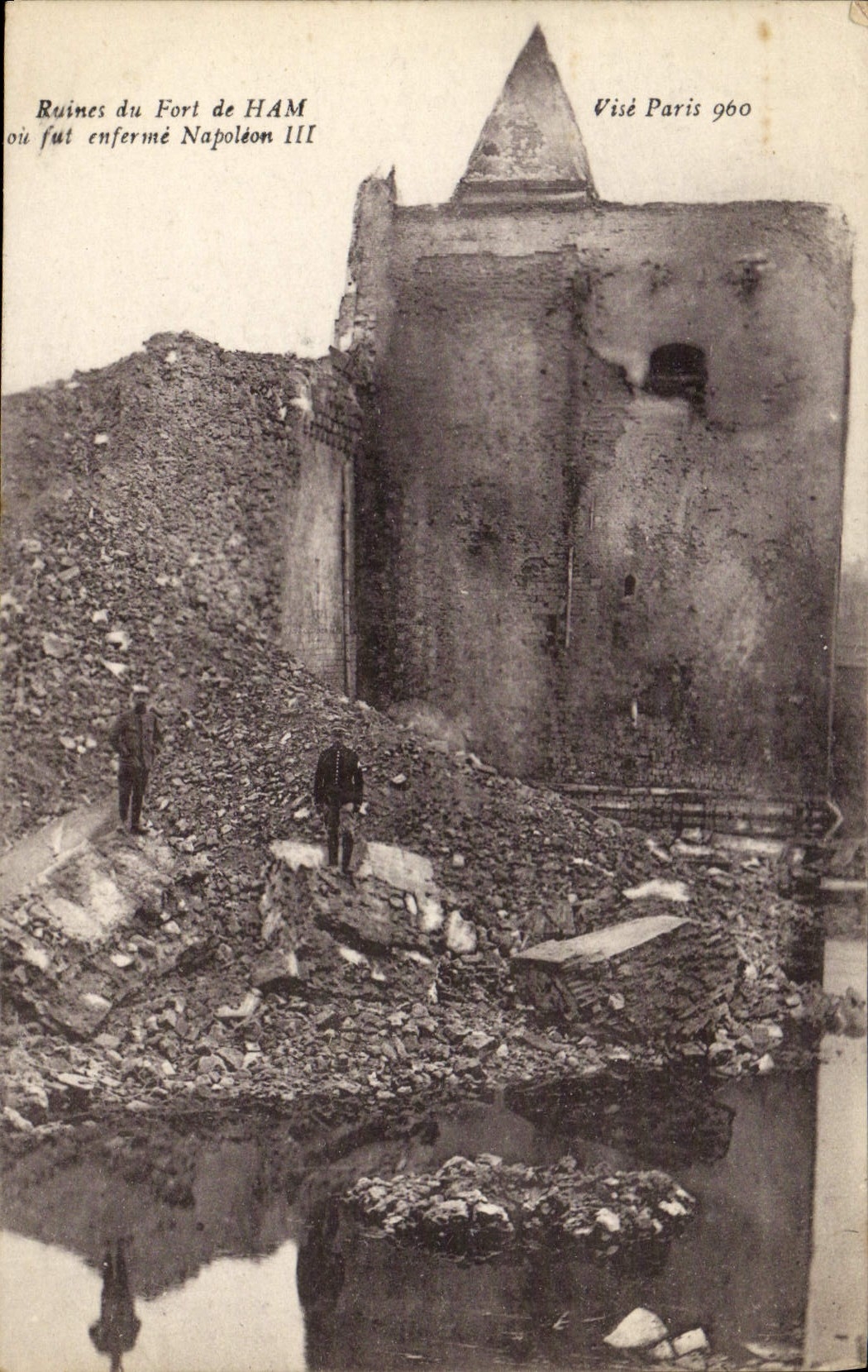 CPA Ruines Du Fort De Ham ou Fut Napoleon III Militaria 